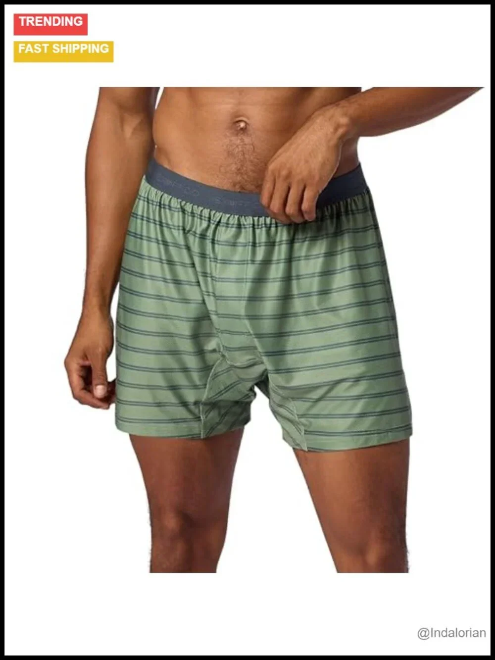 Men's Travel Boxer Underwear Breathable Nylon Blend Medium